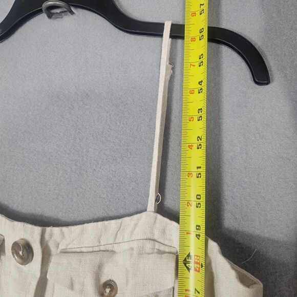 SHONA JOY Sz 10 Aluaro Safari Drawstring Jumpsuit Linen $340 Pilazzo Wide Leg - Picture 11 of 13